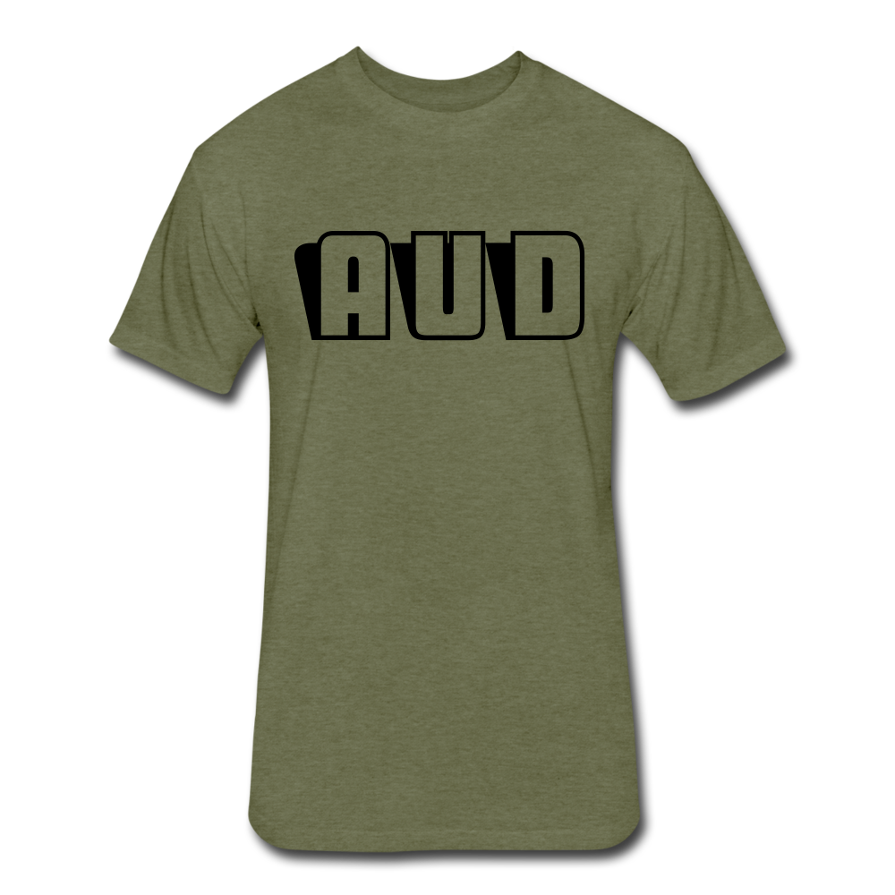 AUD Fitted Cotton/Poly T-Shirt - heather military green