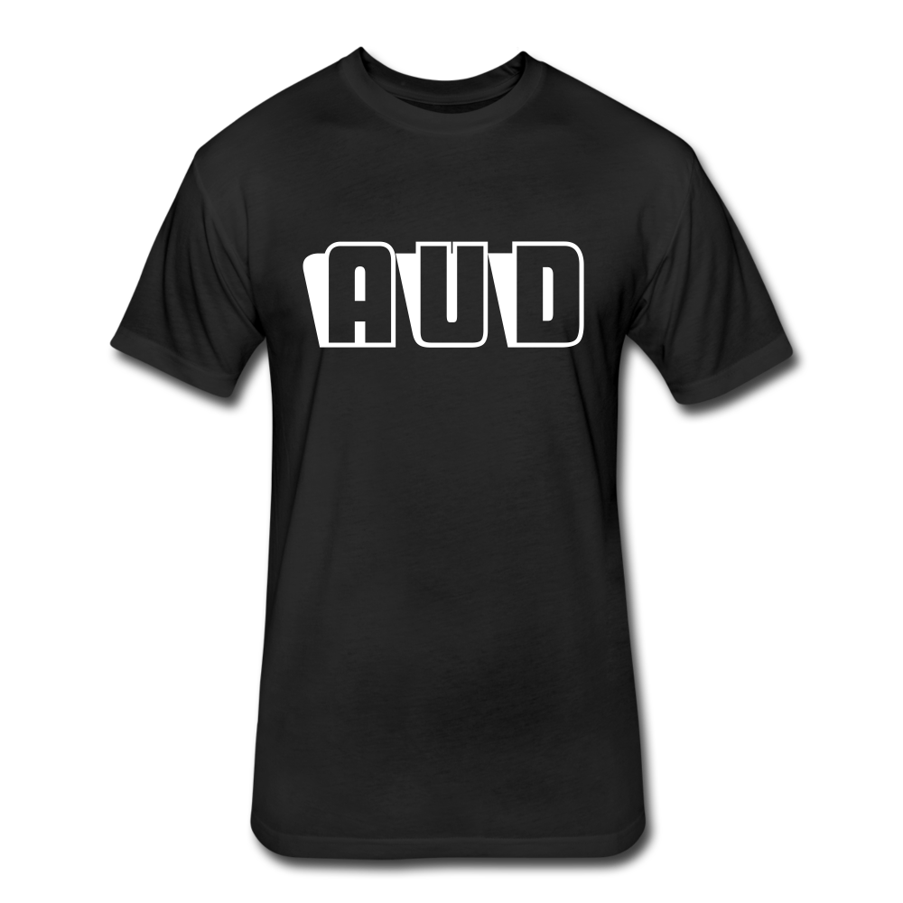AUD Fitted Cotton/Poly T-Shirt - black