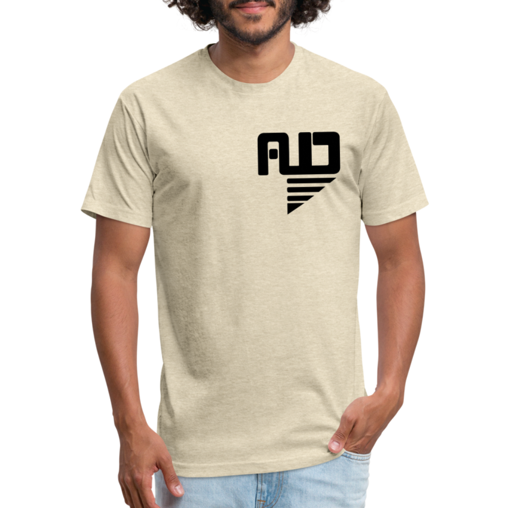 AUD Apparel Fitted Cotton/Poly T-Shirt - heather cream